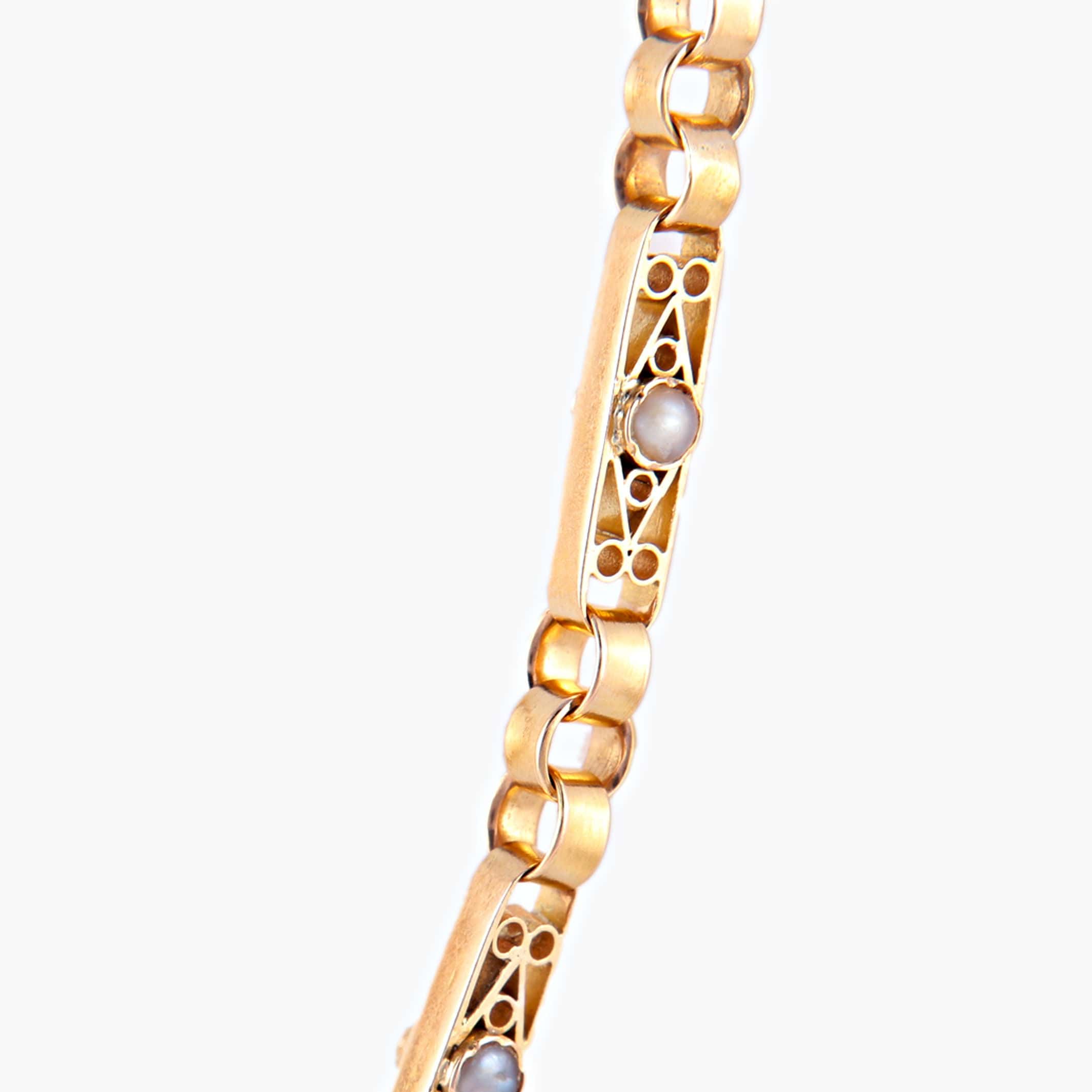 Necklace Rectangular Links Beads - Image 2