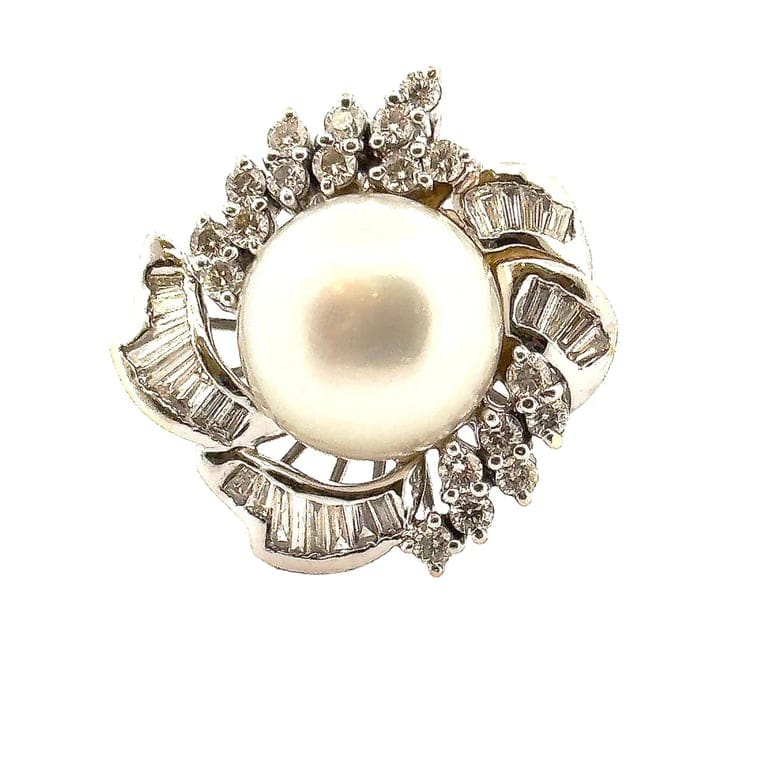 Diamond and pearl ring - Image 3