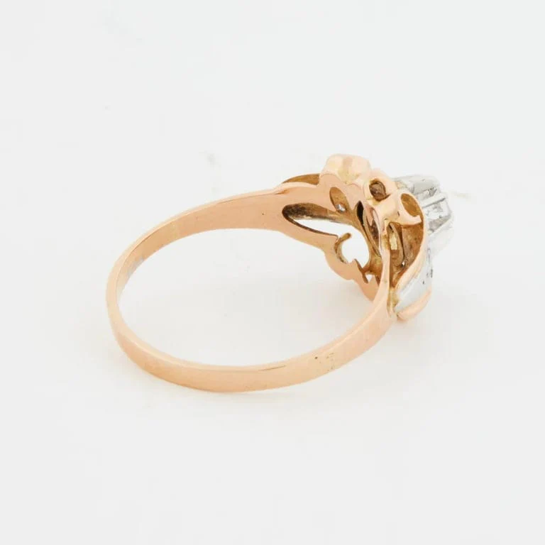 Two Gold Ring with Diamonds - Image 8