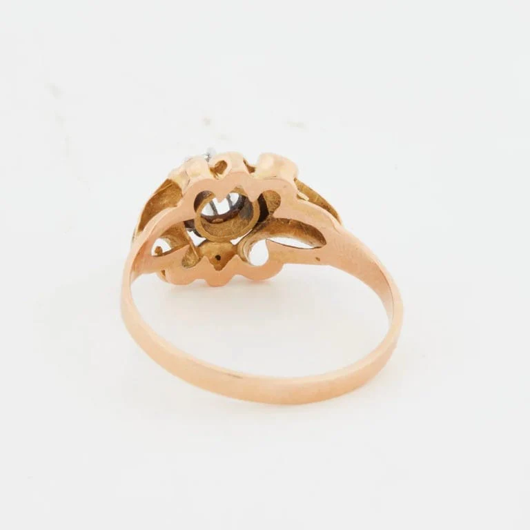 Two Gold Ring with Diamonds - Image 9
