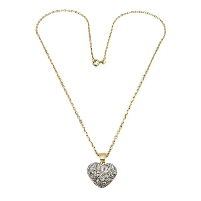 Yellow gold & diamond necklace  - Image 4