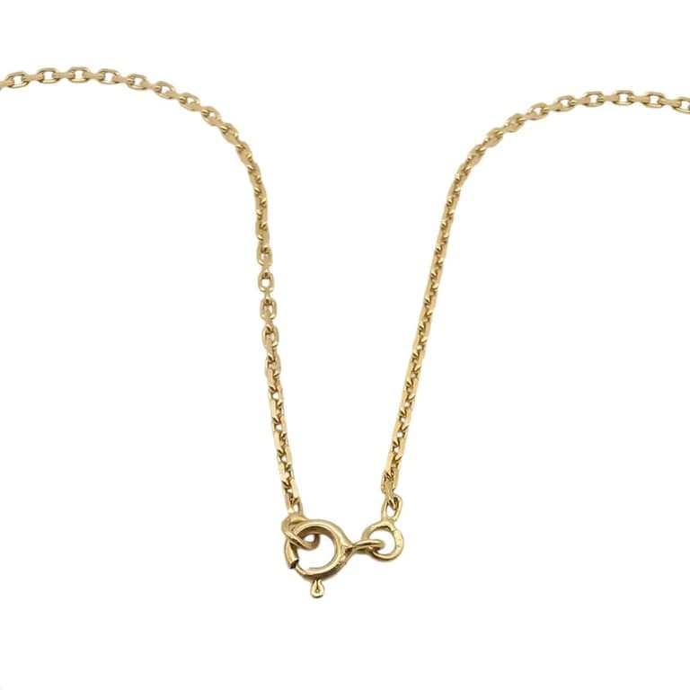 Yellow gold & diamond necklace  - Image 5