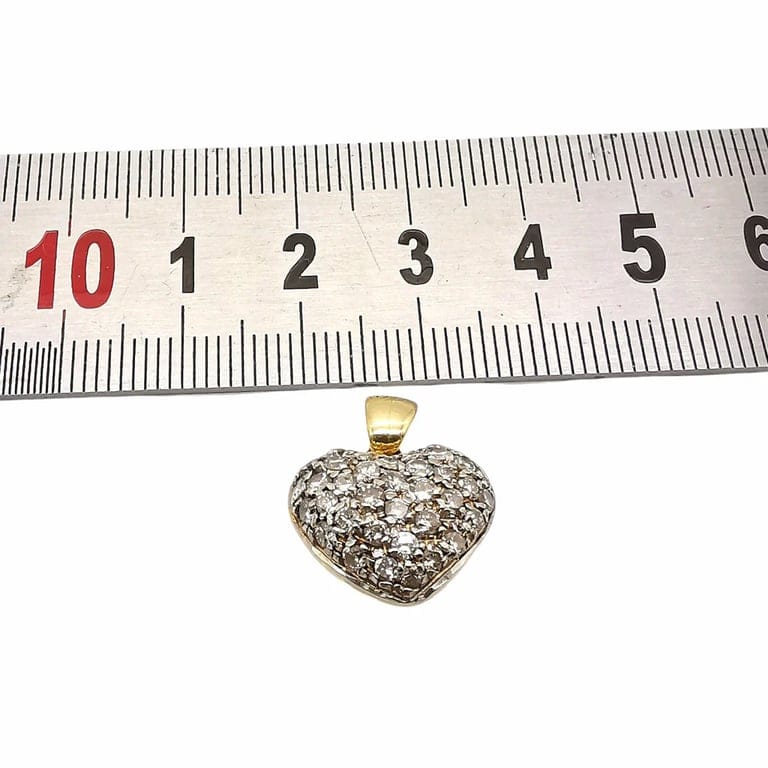 Yellow gold & diamond necklace  - Image 6