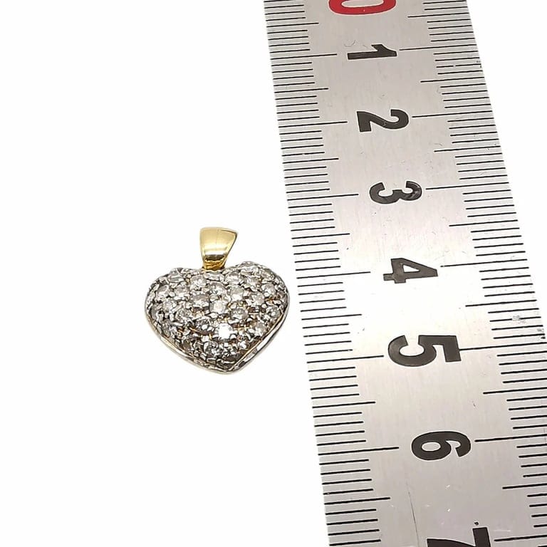 Yellow gold & diamond necklace  - Image 7