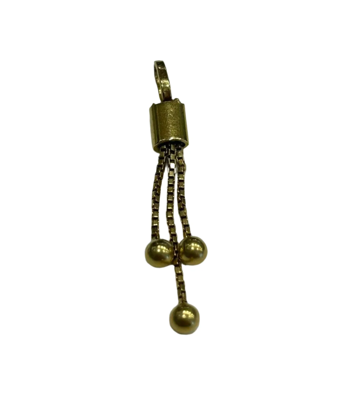 Yellow gold pendant 3 balls