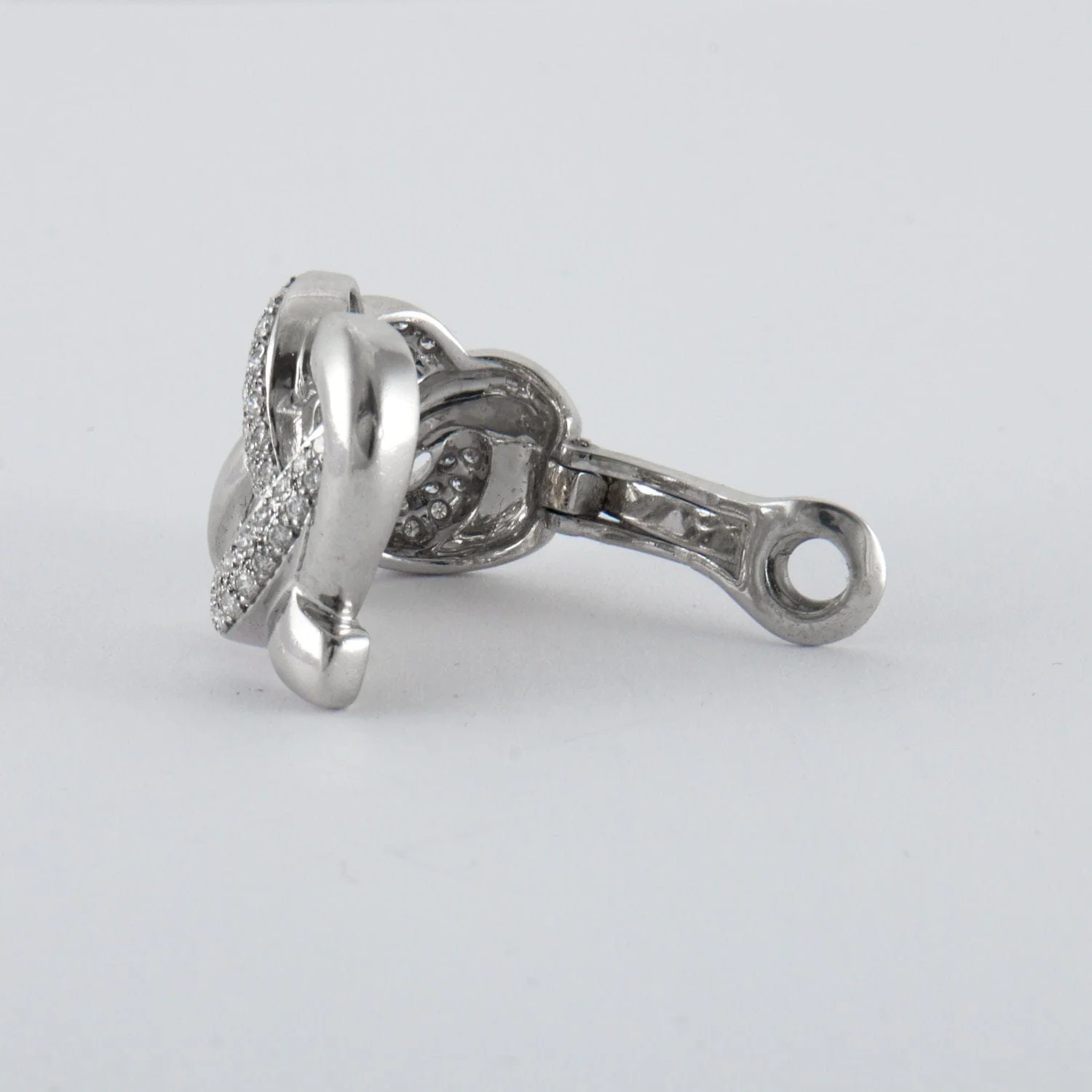 Diamond Clip Earrings - Image 3