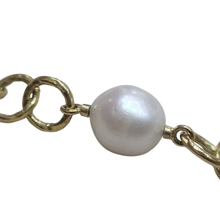 Link and pearl necklace - Image 3