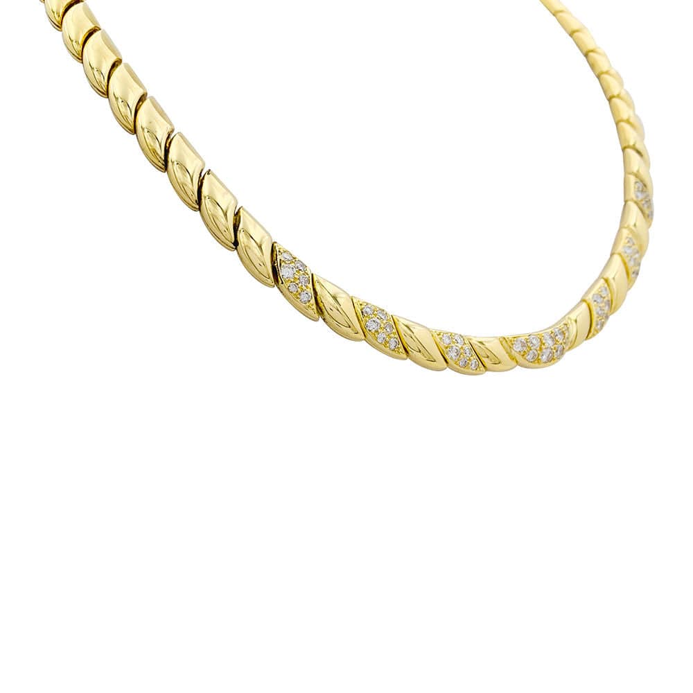 Patek Philippe necklace in yellow gold and diamonds. - Image 6