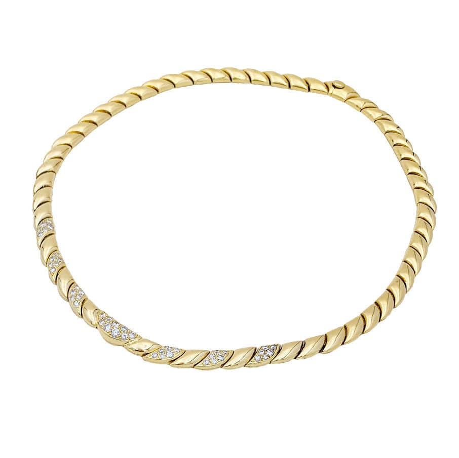 Patek Philippe necklace in yellow gold and diamonds. - Image 8