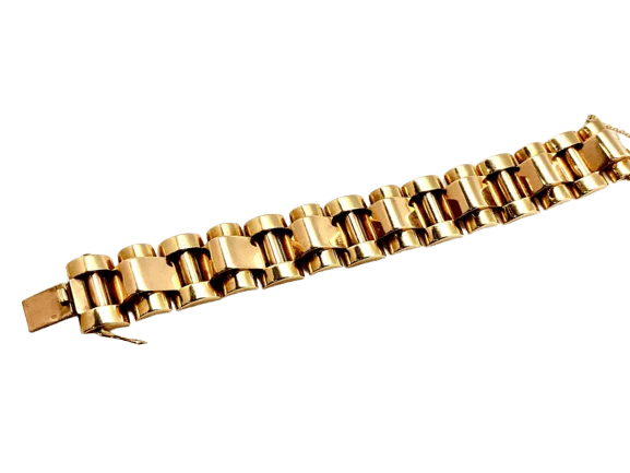 TANK yellow gold and white gold bracelet 