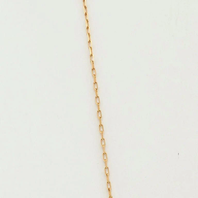 Solitaire yellow gold necklace - Image 4