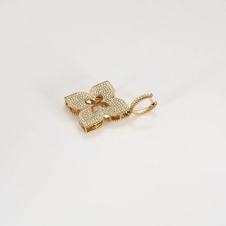 ROBERTO COIN - VENETIAN PRINCESS yellow gold earrings - Image 4
