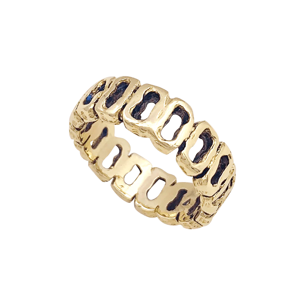 Vintage yellow gold ring. - Image 3