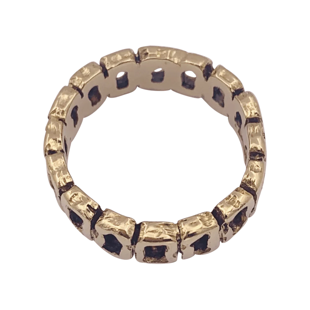 Vintage yellow gold ring. - Image 4