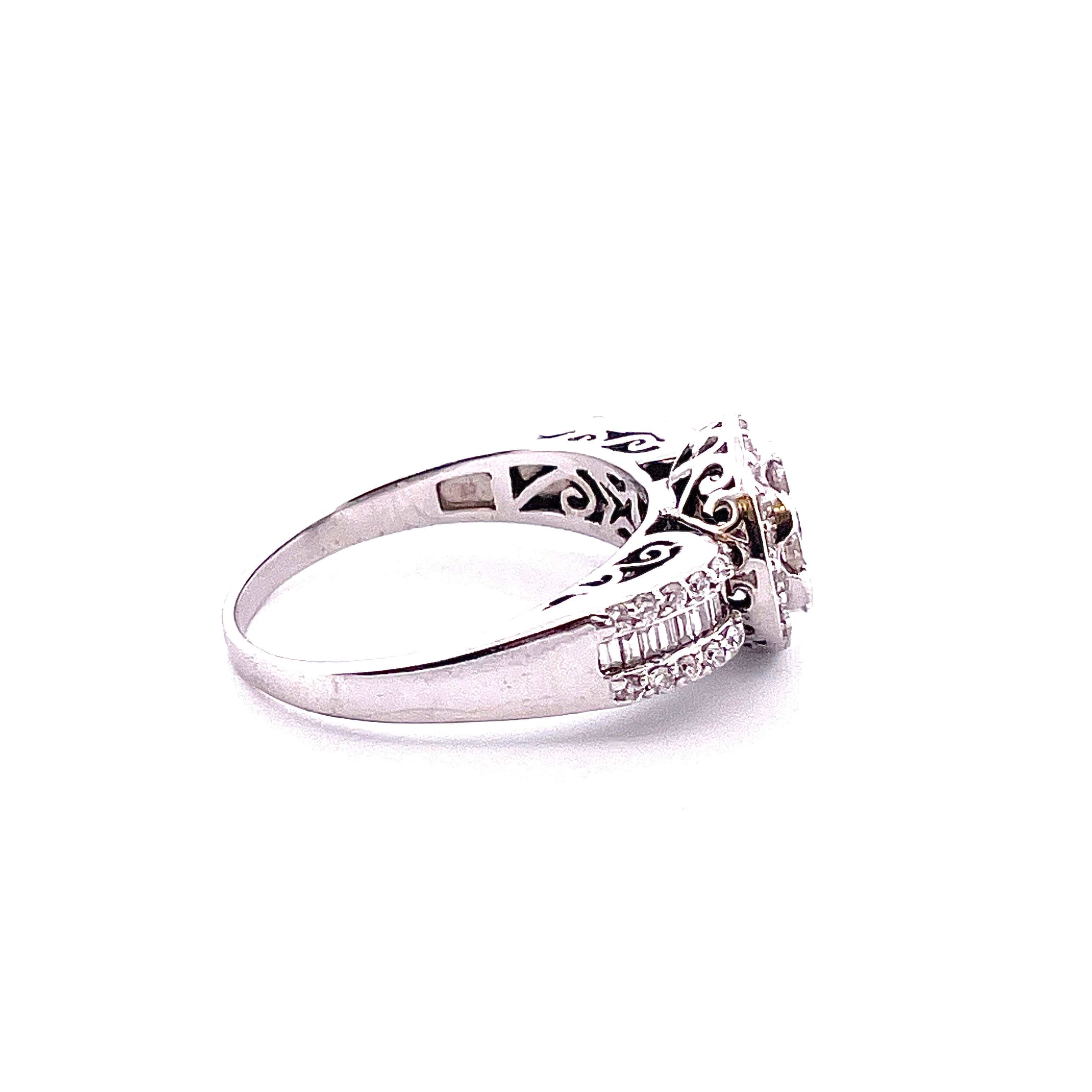 White Gold Diamond Ring - Image 4