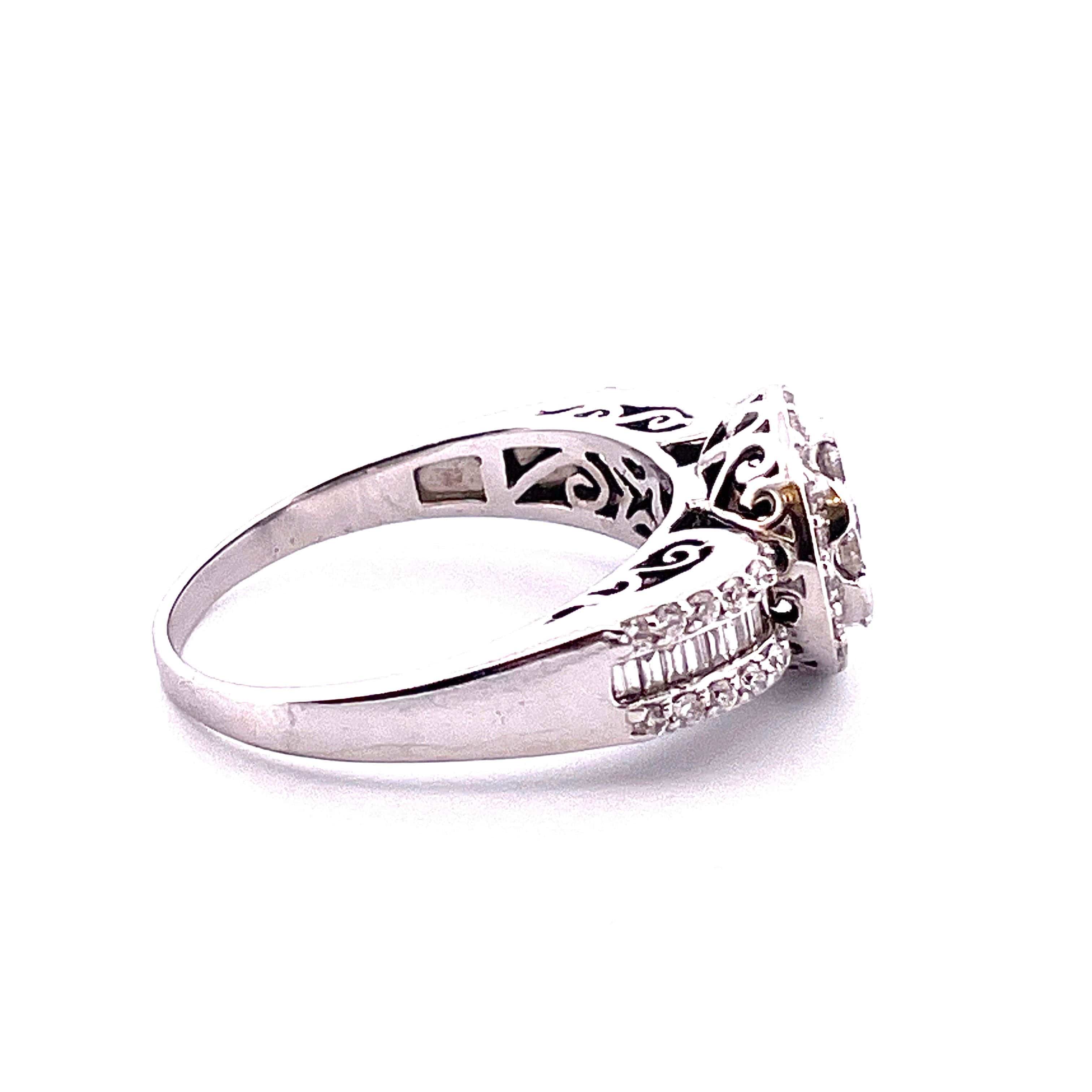 White Gold Diamond Ring - Image 6