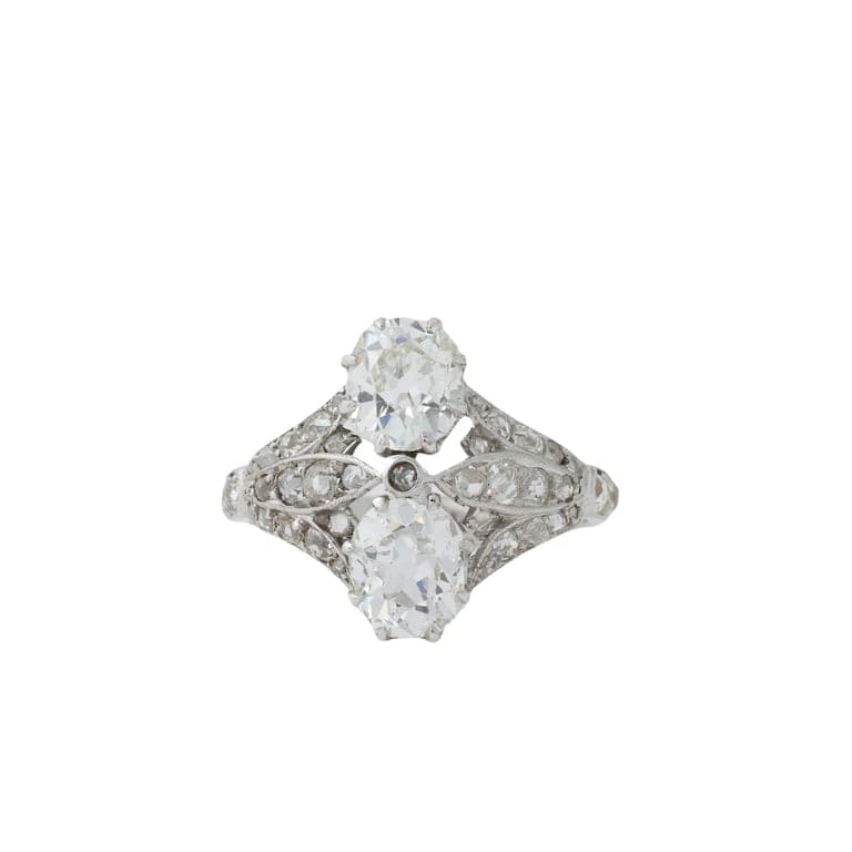 Ring Art Deco Diamonds platinum