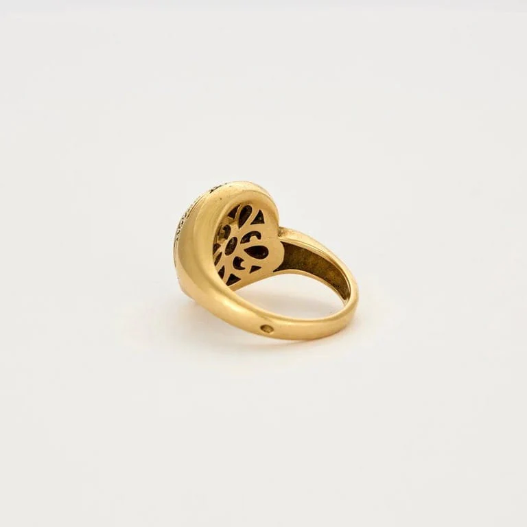 Yellow gold sapphire ring - Image 5