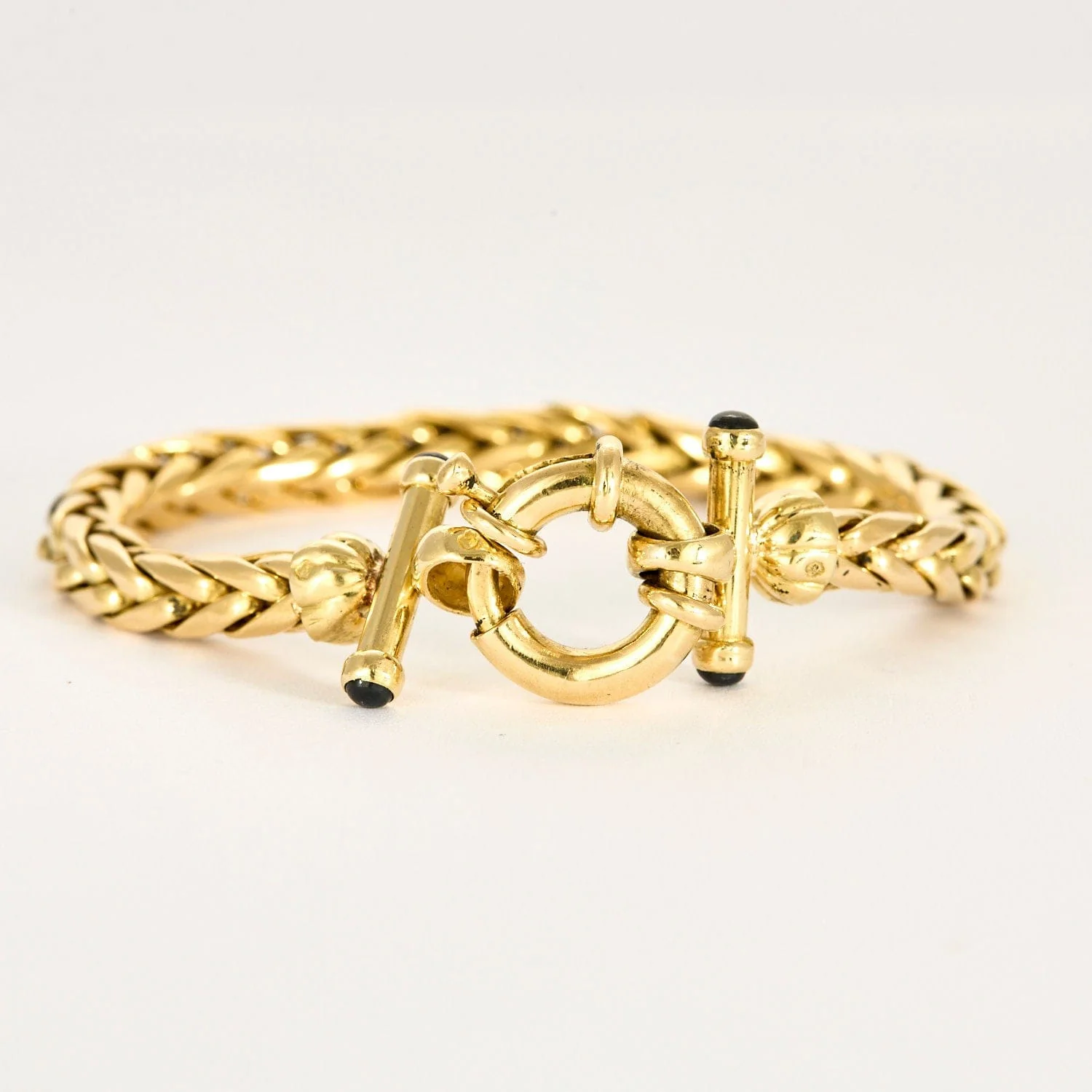 Yellow gold and sapphire bracelet - Image 2