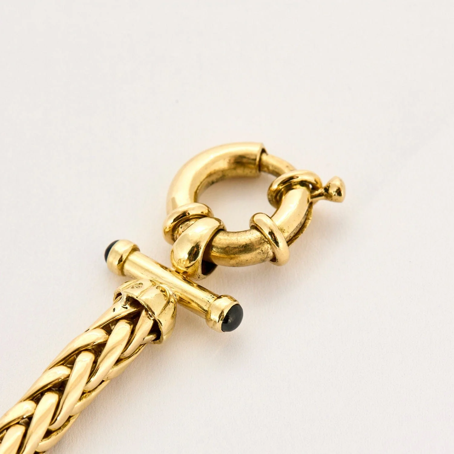 Yellow gold and sapphire bracelet - Image 3