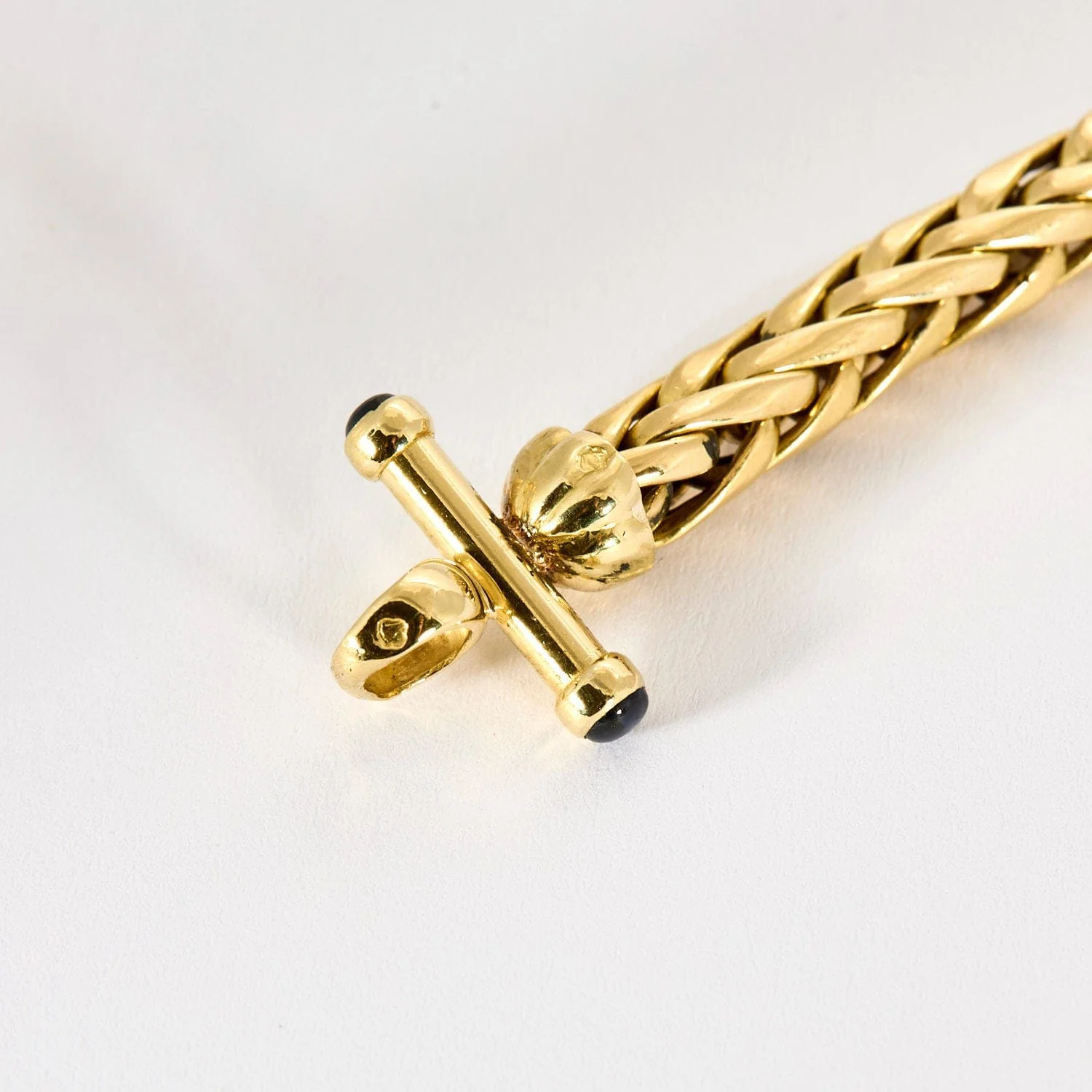 Yellow gold and sapphire bracelet - Image 4