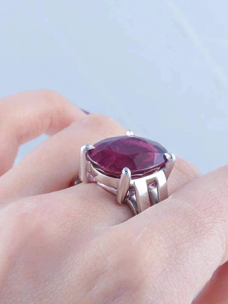 Red Tourmaline Ring - Image 8
