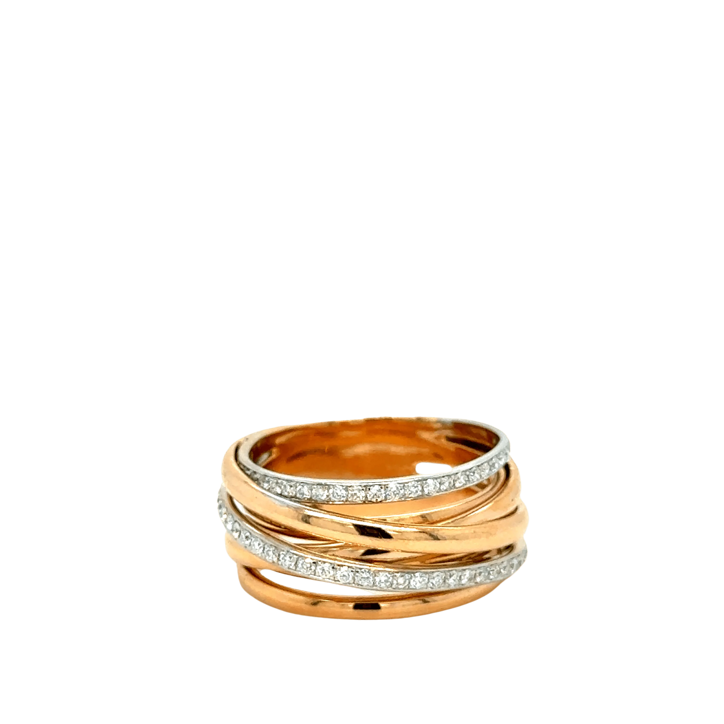 Rose gold and diamond ring - Image 4