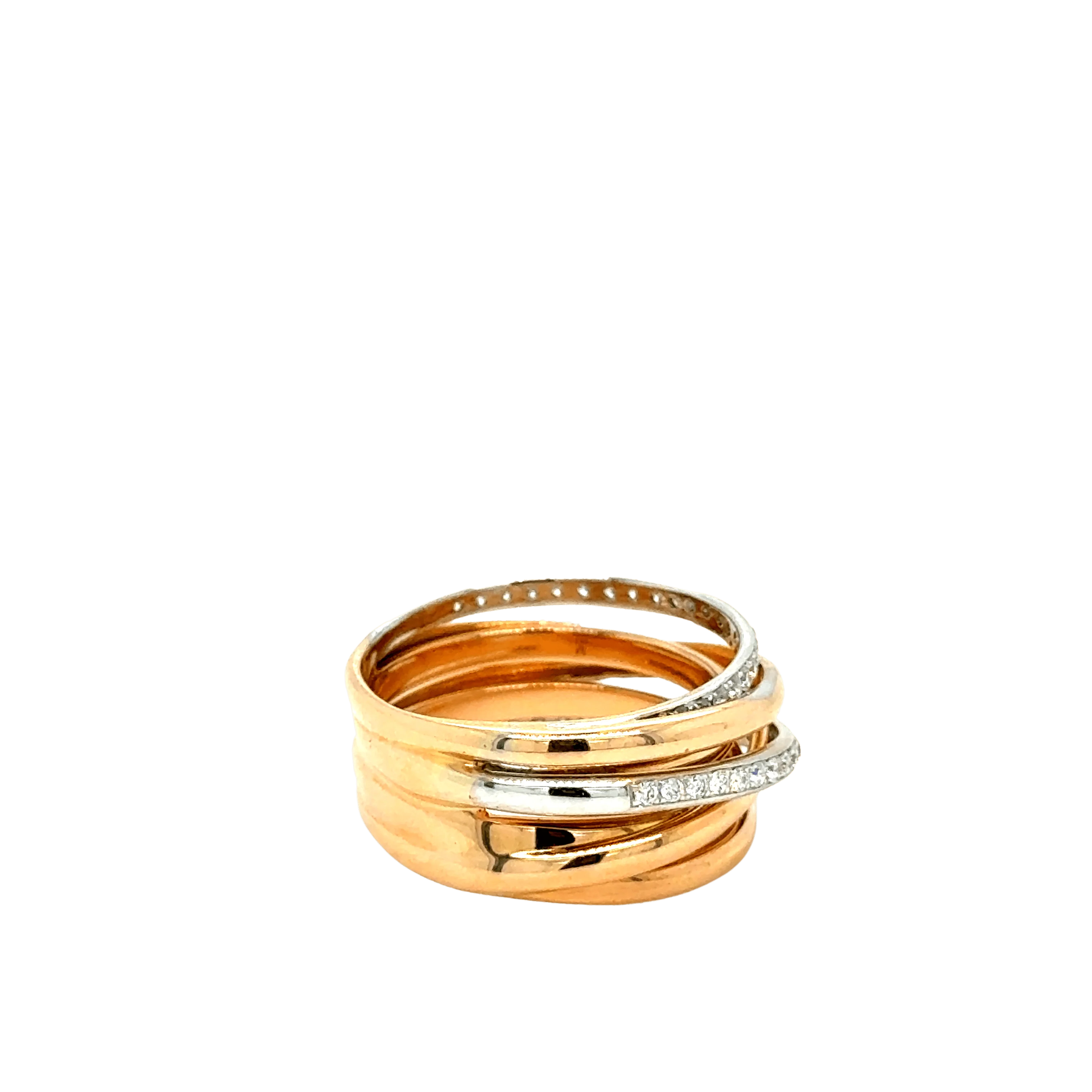 Rose gold and diamond ring - Image 6