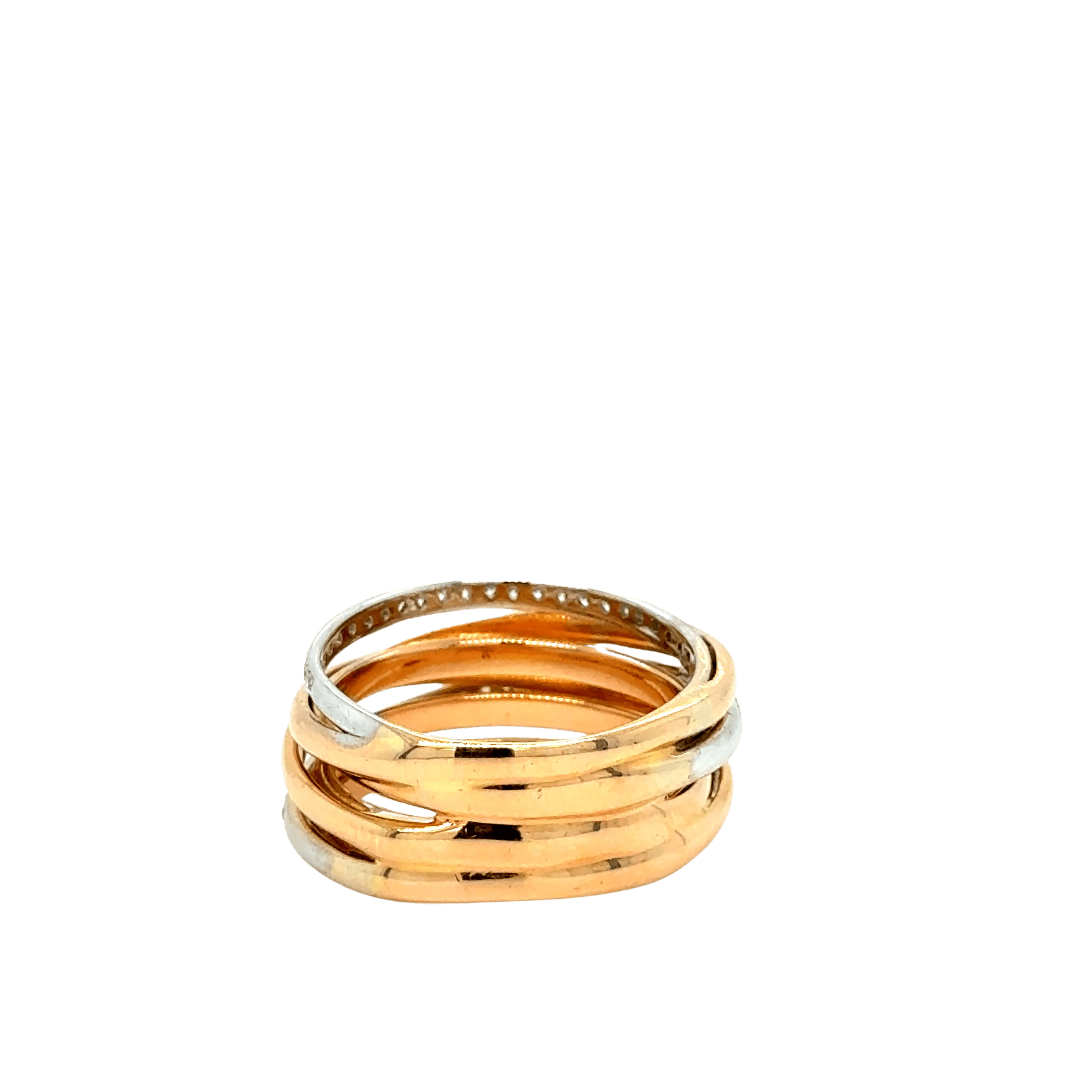 Rose gold and diamond ring - Image 7