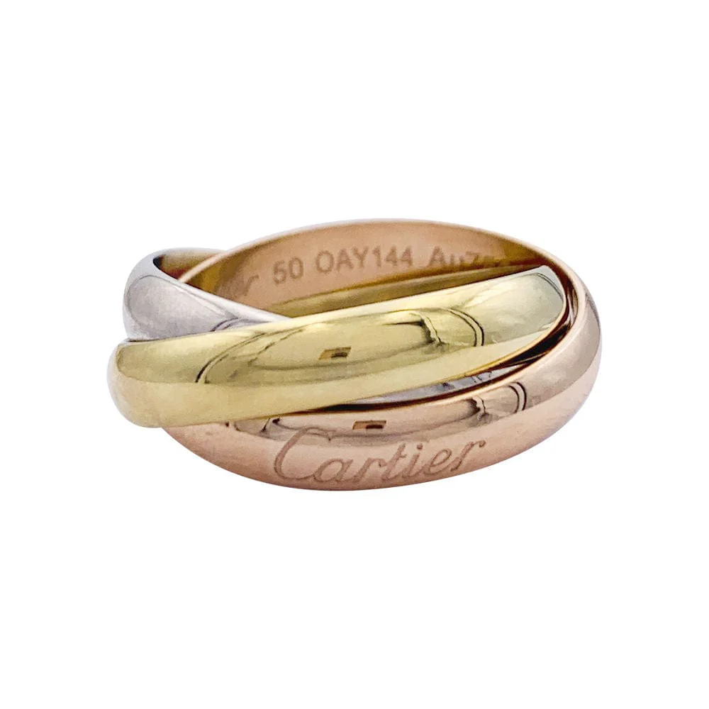 Ring Cartier, Trinity", three golds.