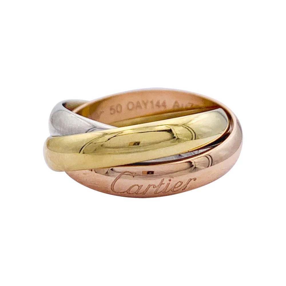 Ring Cartier, Trinity", three golds. - Image 3