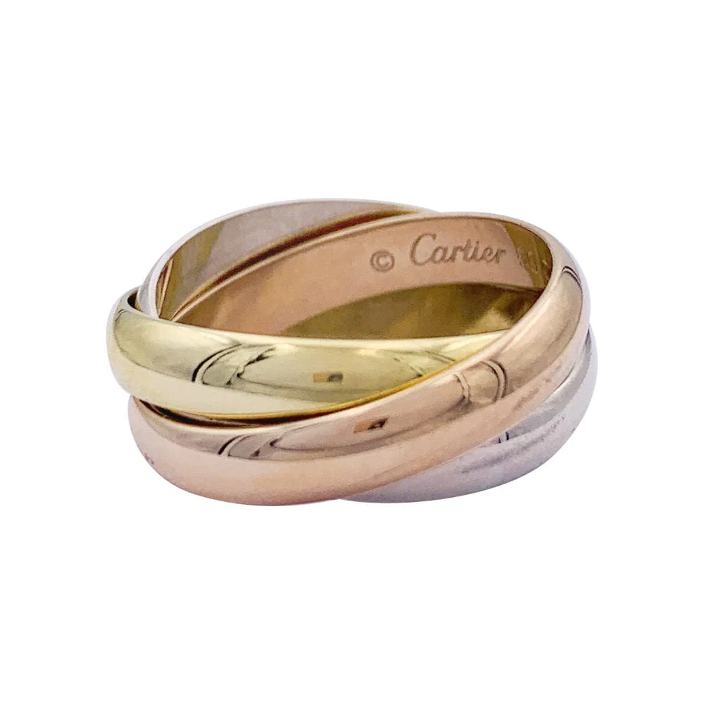 Ring Cartier, Trinity", three golds. - Image 6