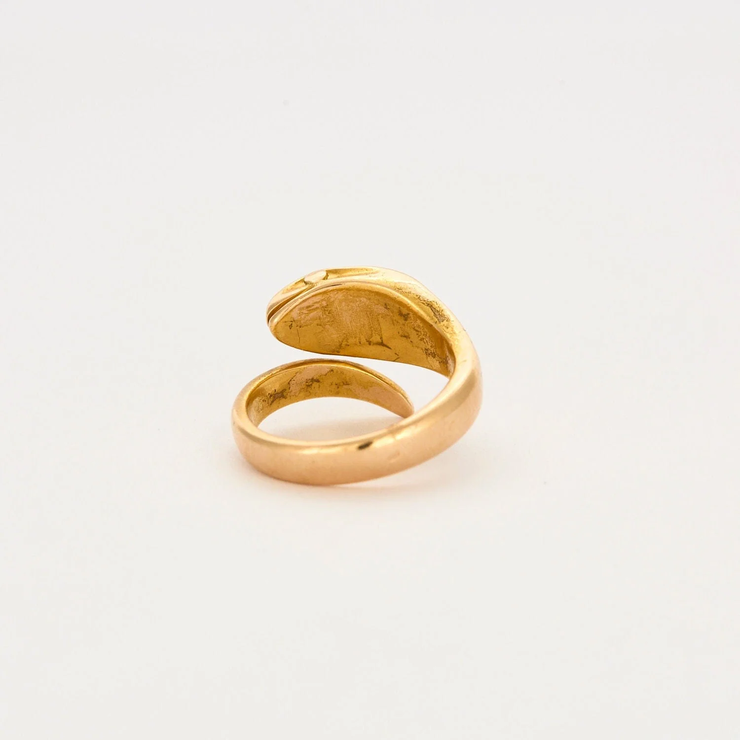 Yellow gold cobra ring - Image 5