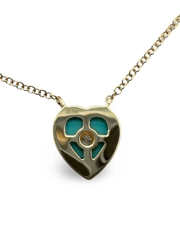 Yellow gold and diamond necklace - Image 2