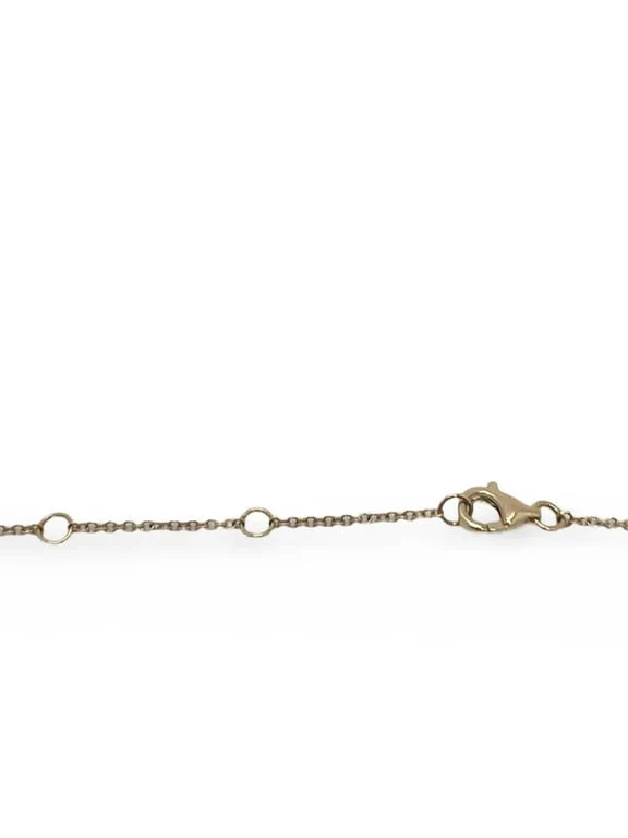 Yellow gold and diamond necklace - Image 3