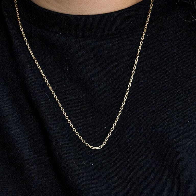 Yellow gold Jaseron Forçat mesh chain - Image 2