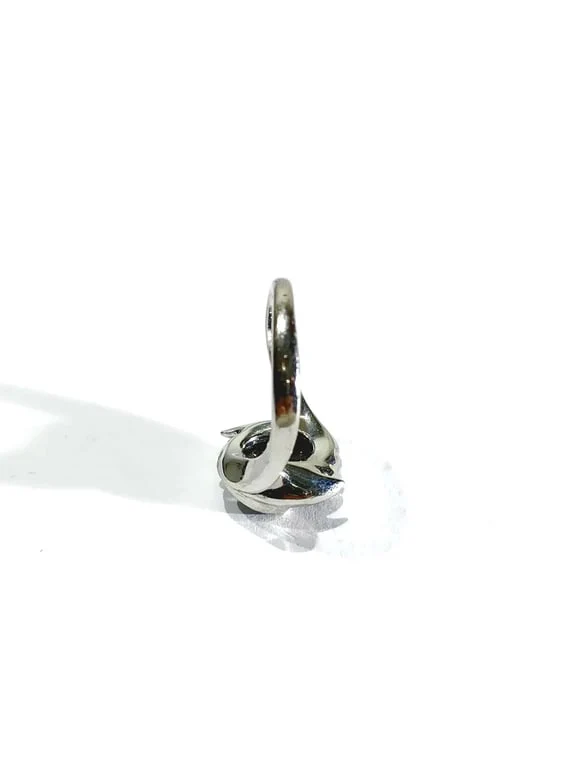 White gold and opal ring - Image 12