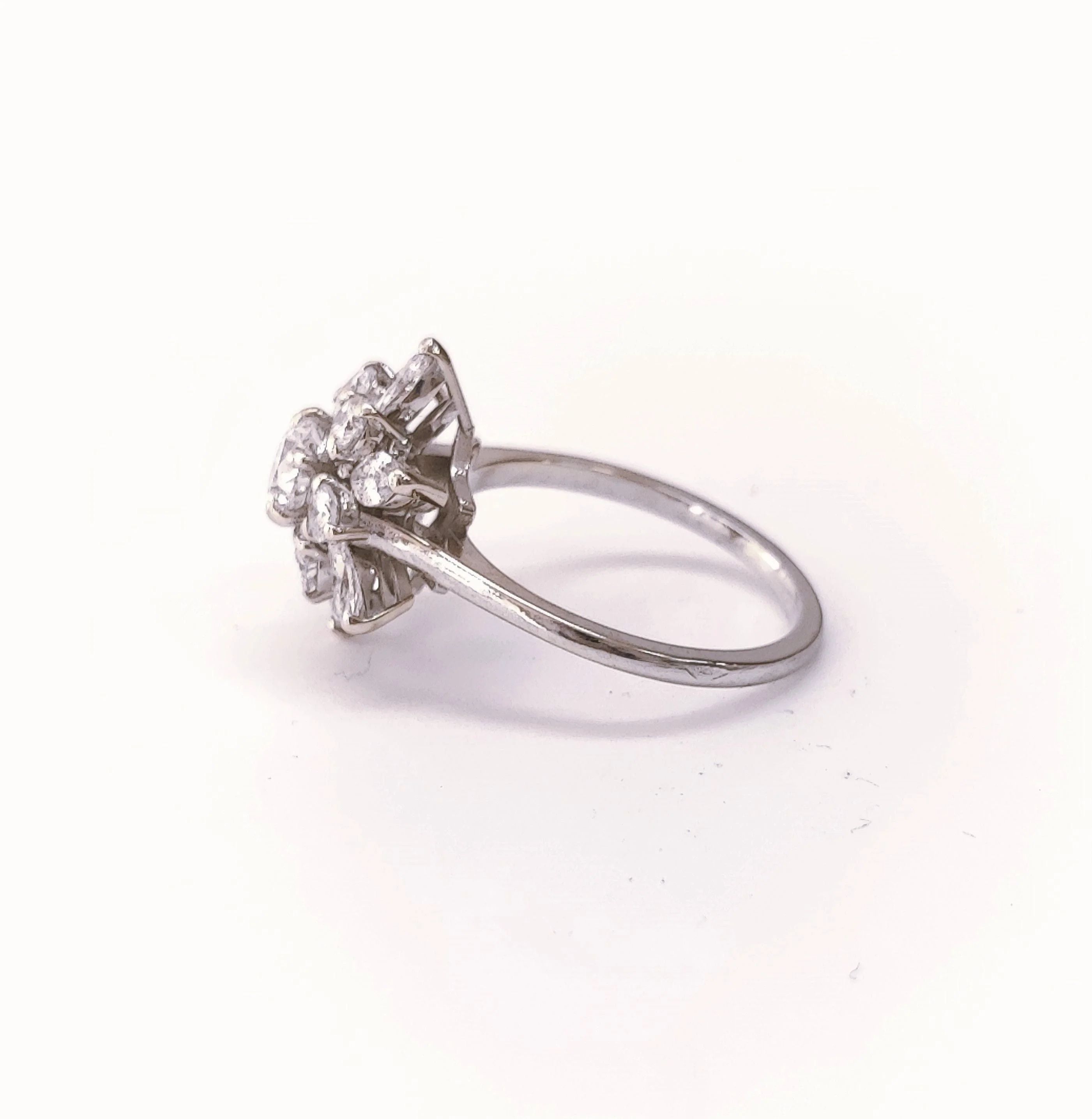 Snowflake ring in white gold & diamonds - Image 3