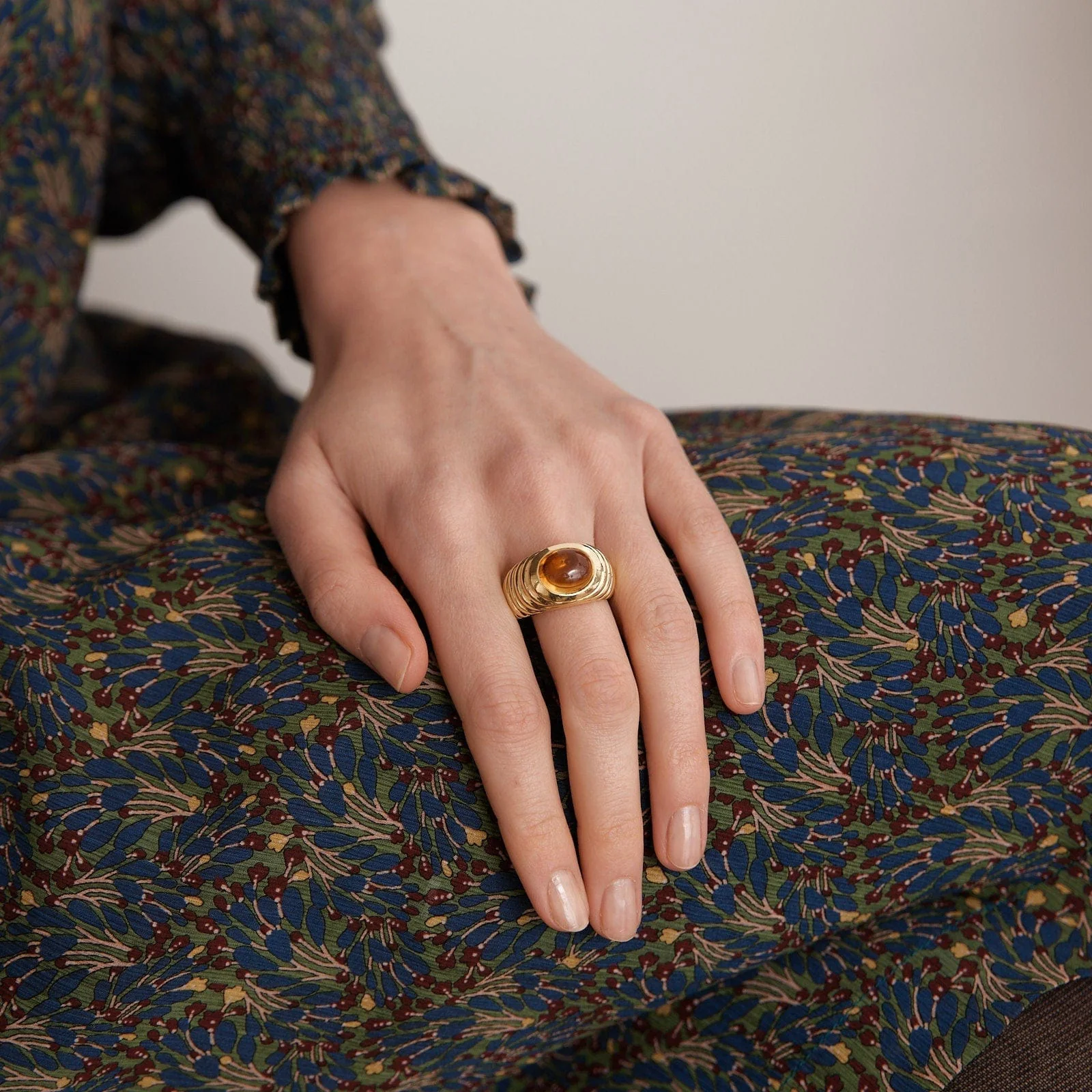Citrine gadroon ring - Image 2