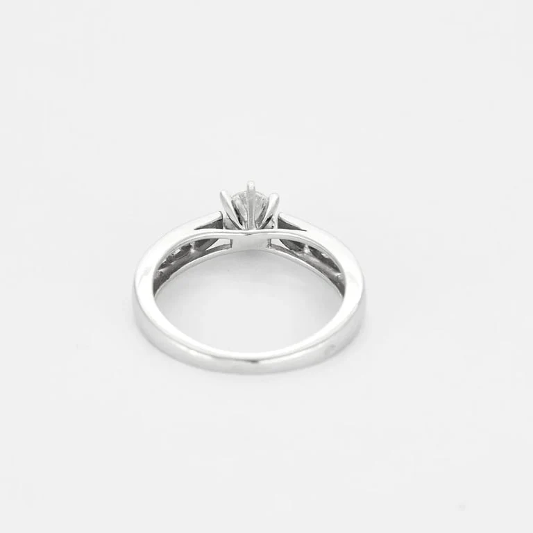 Ring Solitaire white gold diamonds - Image 6