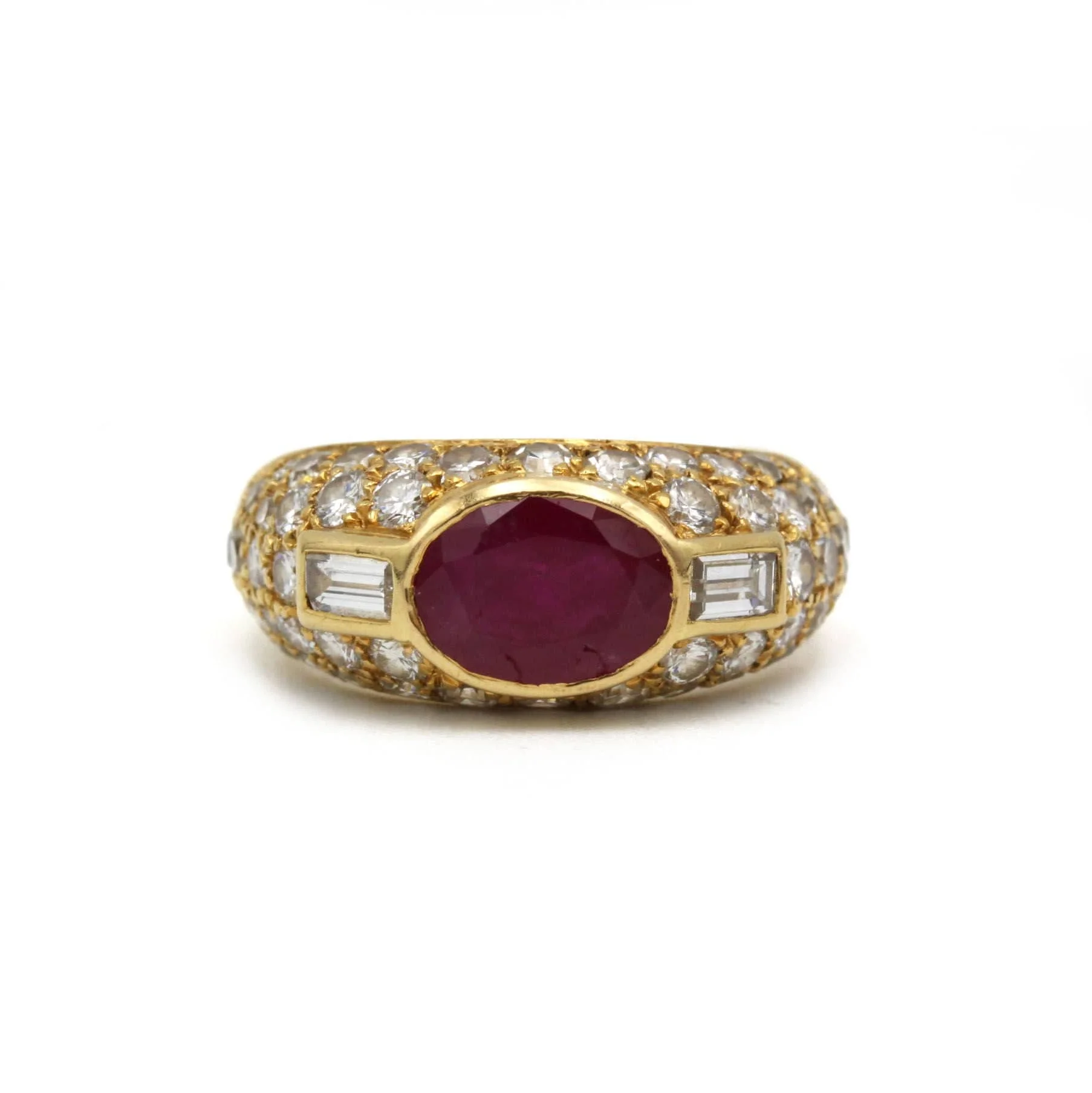 Ring - Yellow Gold, Diamonds & Rubies