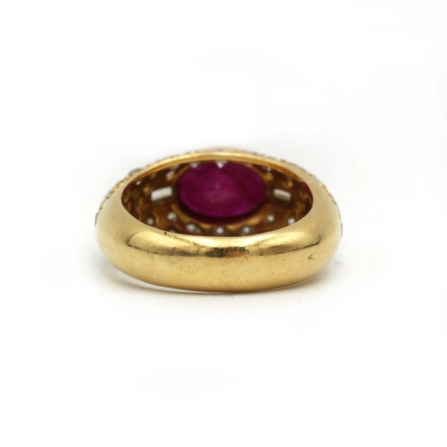 Ring - Yellow Gold, Diamonds & Rubies - Image 3