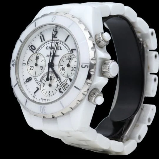 Chanel J-12 Chronograph Automatic Ceramic Watch - Image 3
