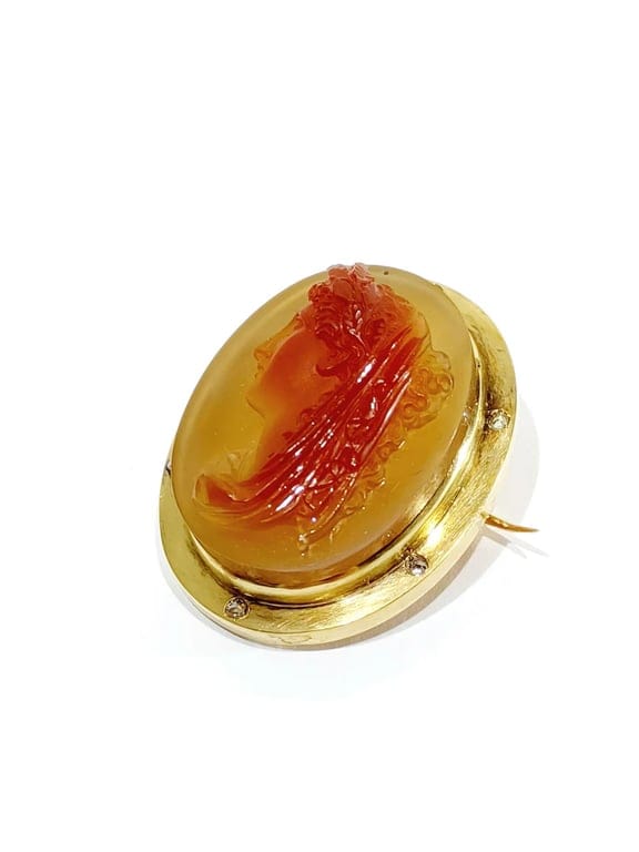Pin cameo carnelian - Image 5