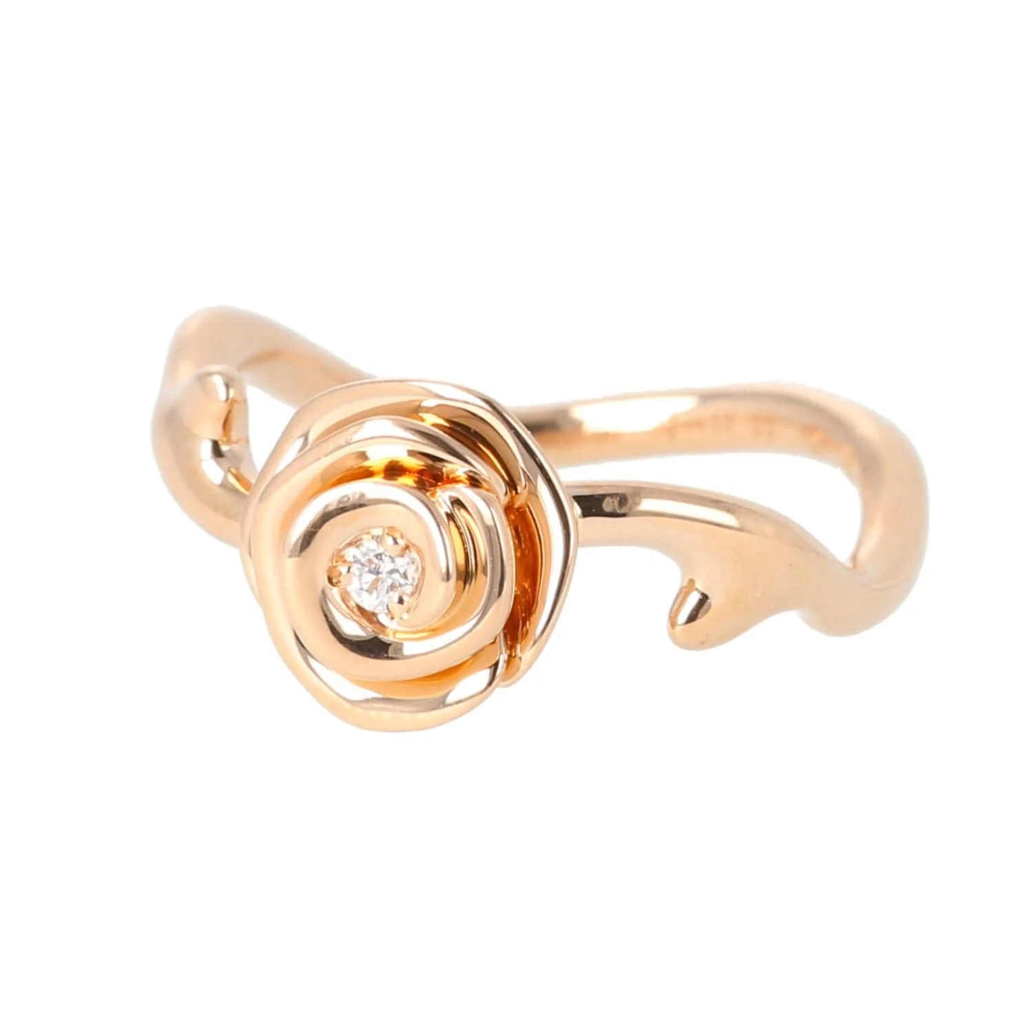 DIOR - PINK DIOR COUTURE ROSE GOLD DIAMOND RING - Image 4