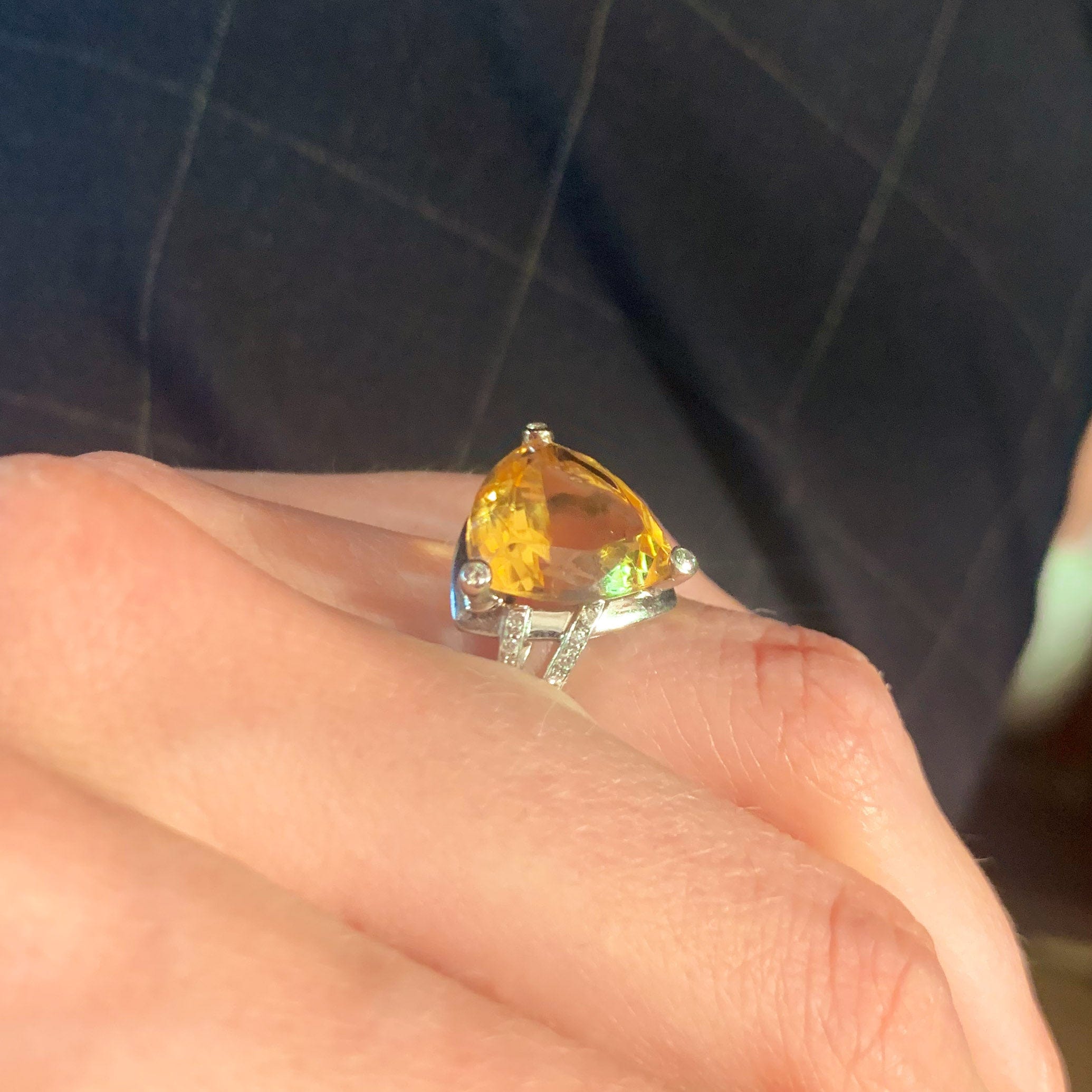 MAUBOUSSIN - Citrine Diamond Ring - Image 3