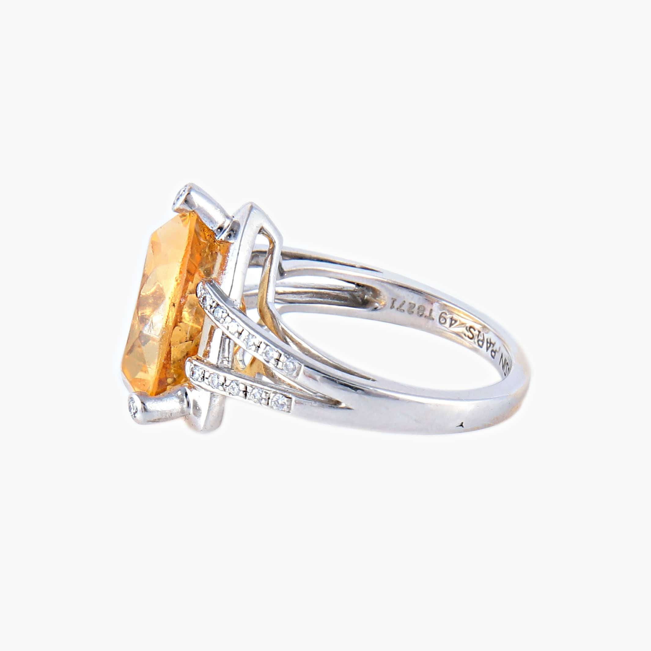 MAUBOUSSIN - Citrine Diamond Ring - Image 6