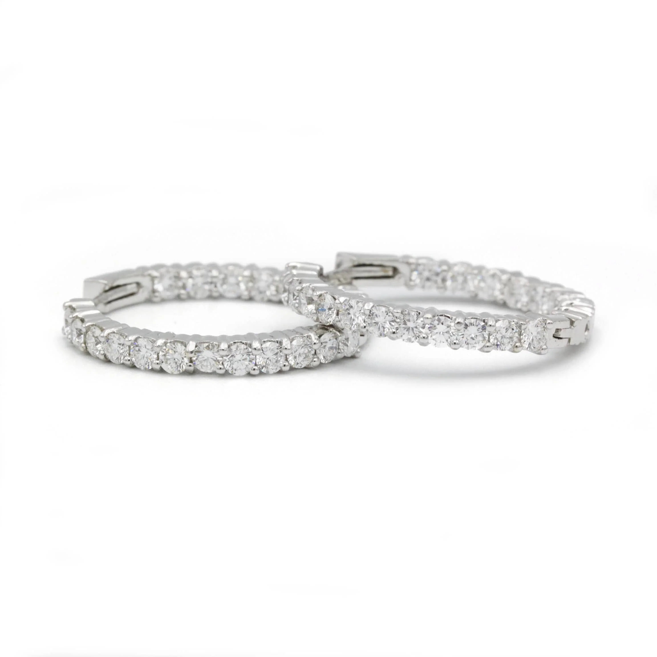 Gold And Diamond Earrings