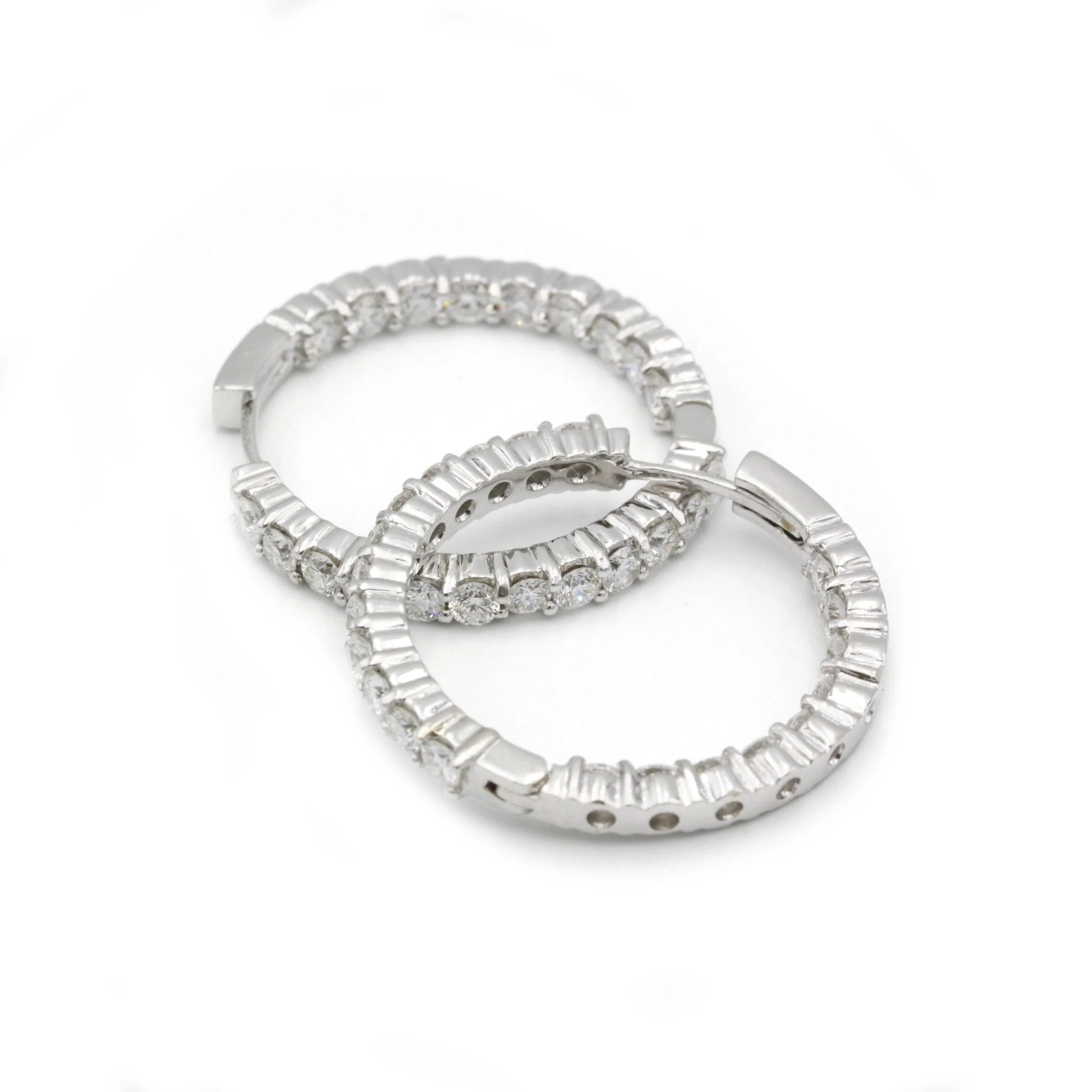 Gold And Diamond Earrings - Image 2