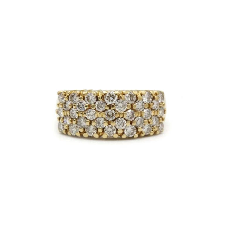 Ring - Yellow gold and diamonds